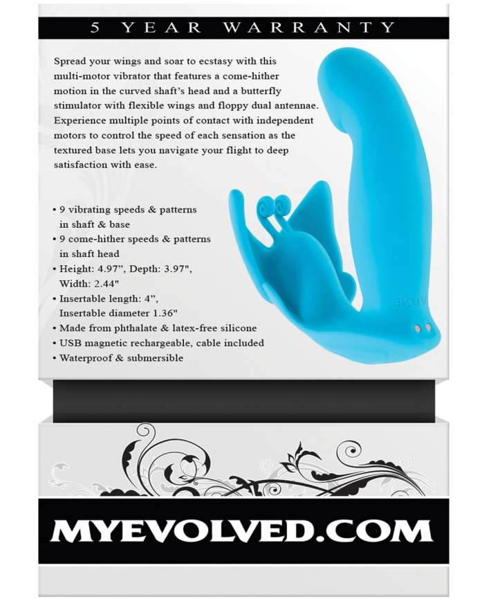 Evolved Spread Your Wings Come Hither Vibrator