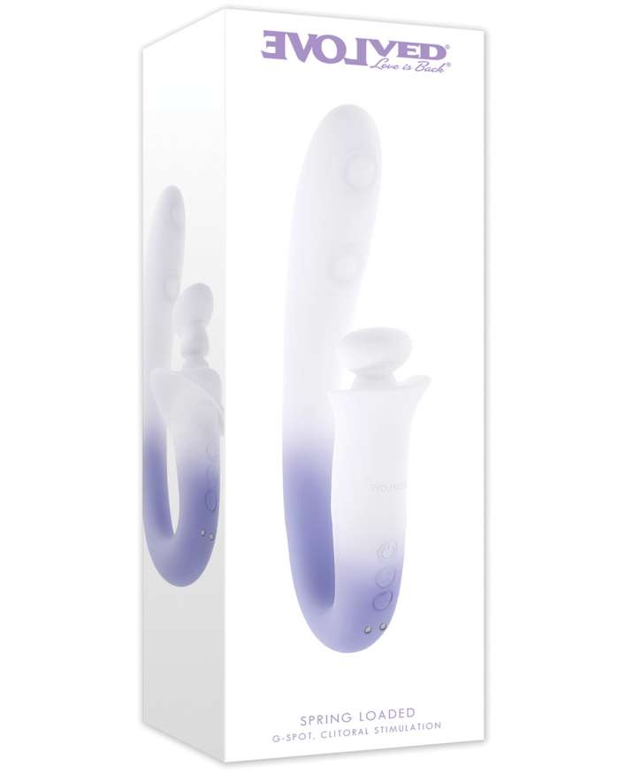 Evolved Spring Loaded G-Spot Bobbing Tapping Rabbit Vibrator