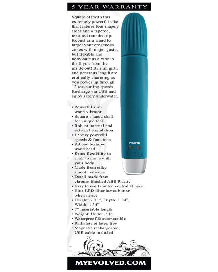 Evolved Super Slim Wand Vibrator
