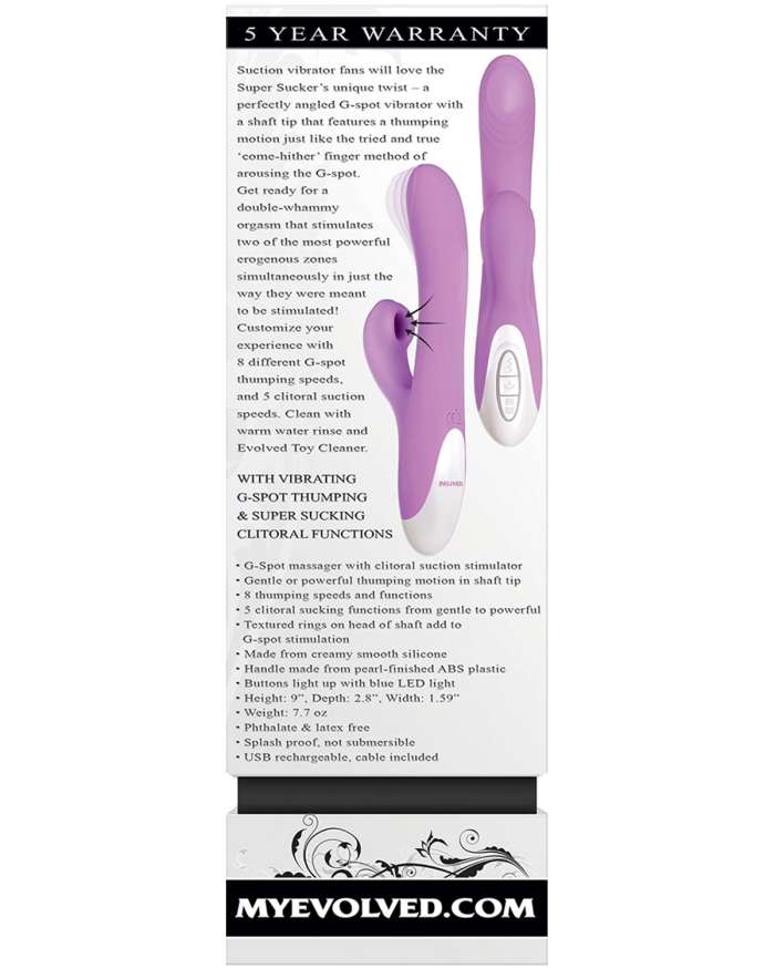 Evolved Super Sucker Dual Massager with Sucking Action