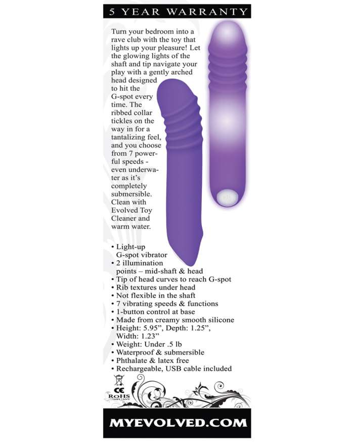 Evolved The G-Rave Light Up G-Spot Vibrator