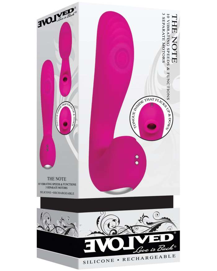 Evolved The Note Triple Motor Thumping Licking Vibrator