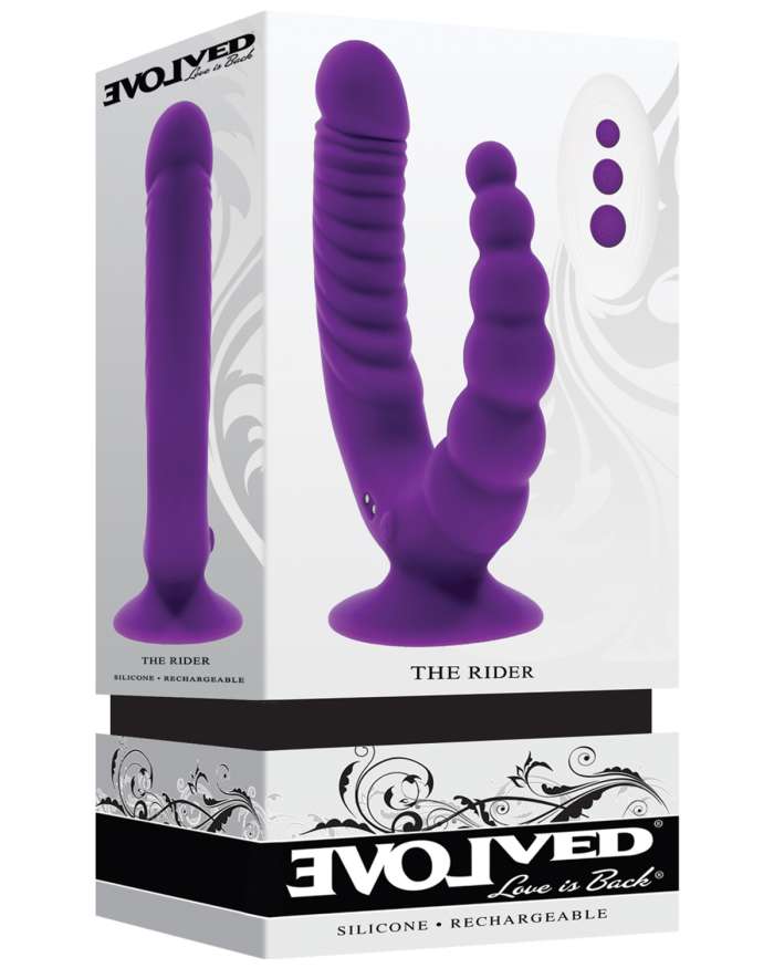 Evolved The Rider Double Ended Vibrator with Remote