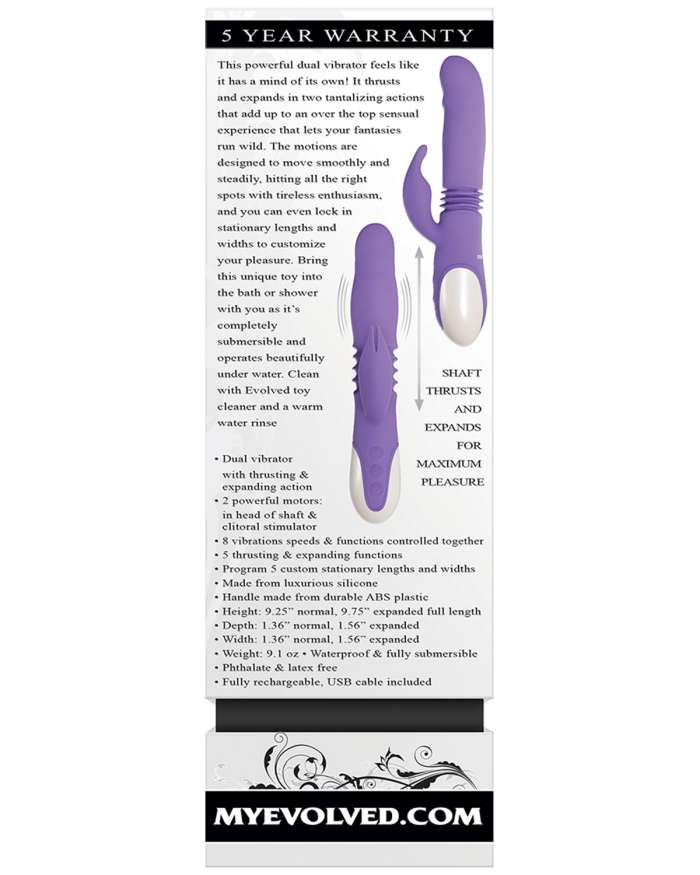 Evolved Thick & Thrust Bunny Vibrator