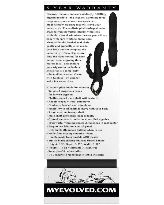 Evolved Trifecta Triple Stimulation Vibrator