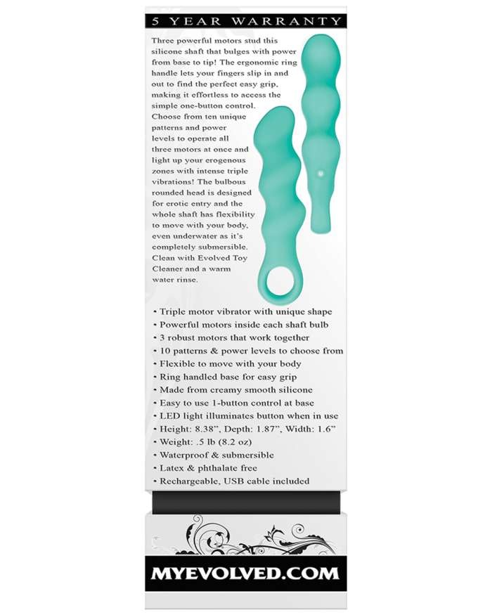Evolved Triple Teaser Triple Motor Vibrator