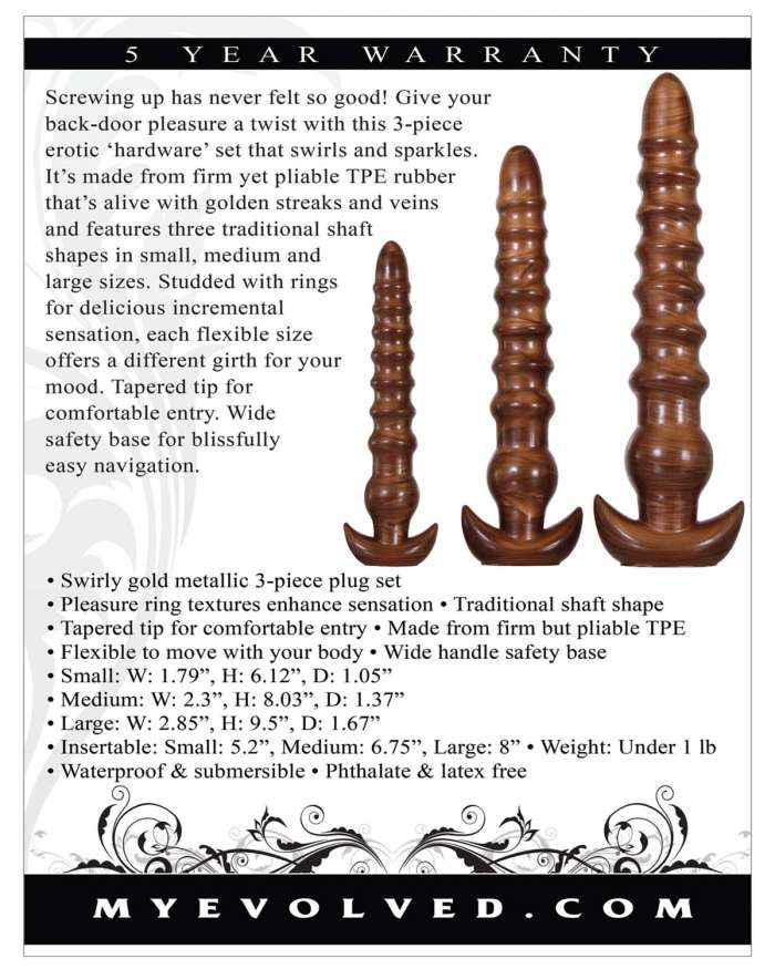 Evolved Twisted Love Flexible Butt Plug Set