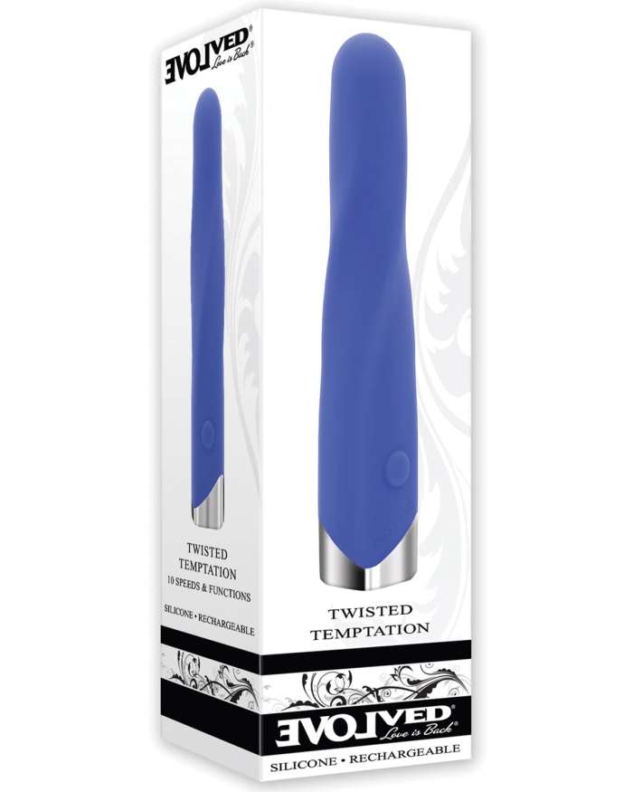 Evolved Twisted Temptation Swirly Textured Bullet Vibrator