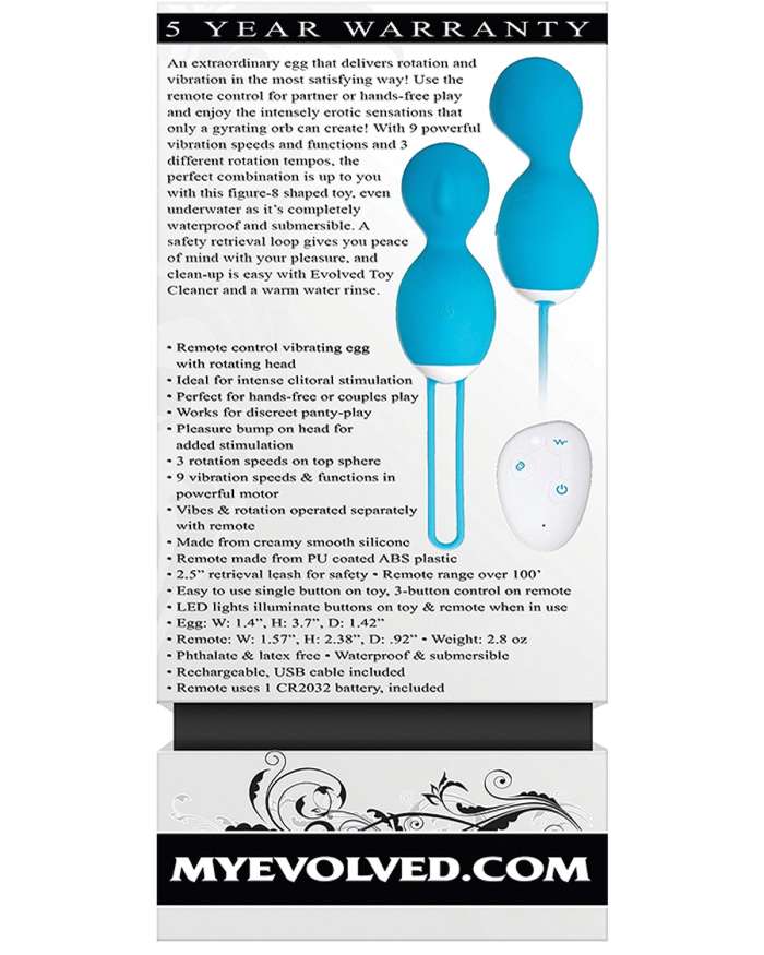 Evolved Twistin The Night Away Remote Control Egg with Rotating Head