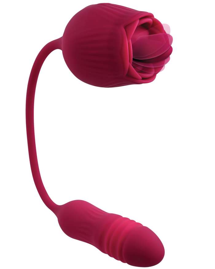 Evolved Wild Rose Flicking Tongue Vibrating Stimulator