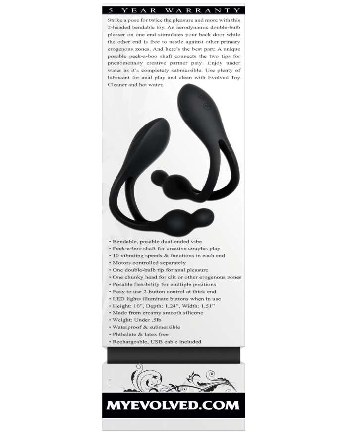 Evolved You Me Us Bendable Vibrator