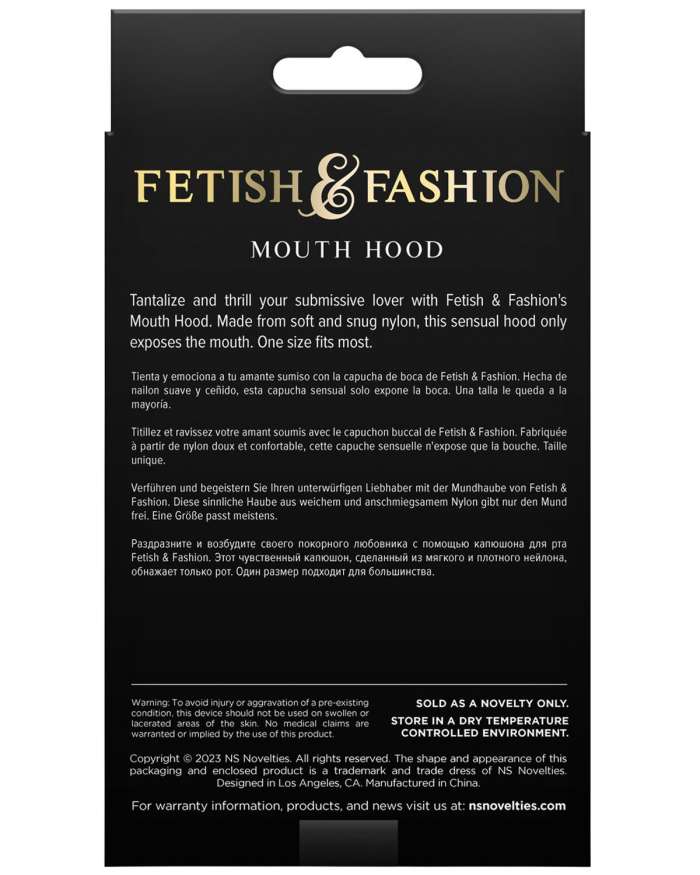 Fetish & Fashion Mouth Hood