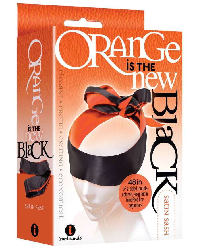 Icon Orange is the New Black Satin Sash Blindfold