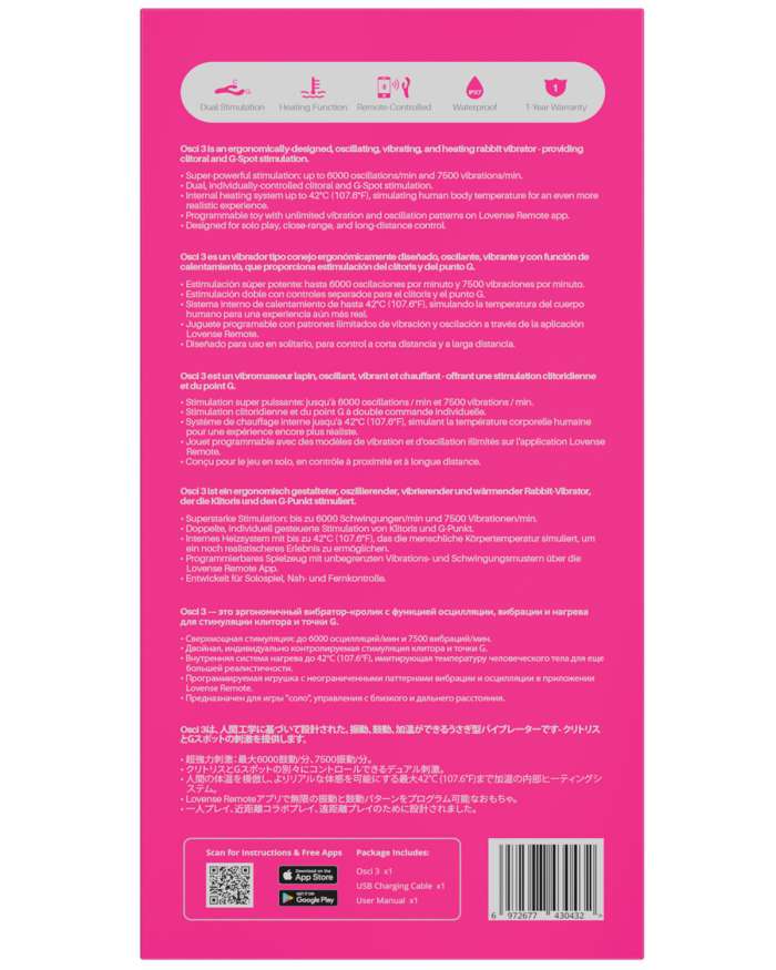 Lovense Osci 3 Dual Motor G-Spot Vibrator