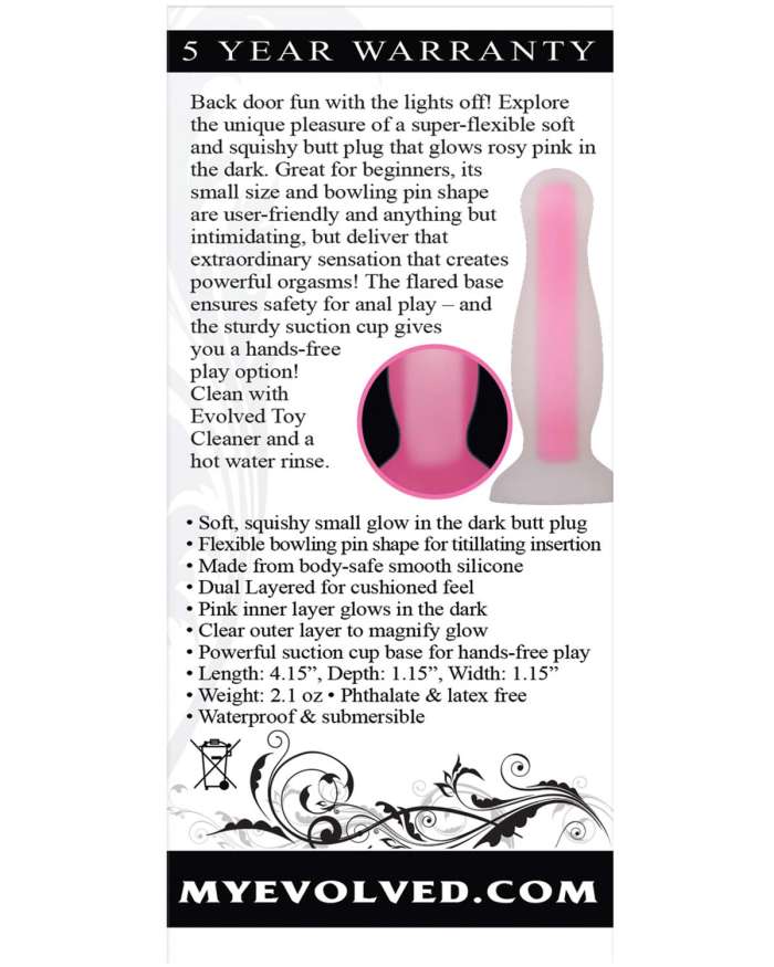 Evolved Luminous Glow-in-the-Dark Butt Plug