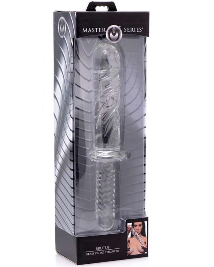 Master Series Brutus Glass Dildo Thruster
