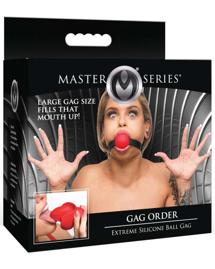 Master Series Gag Order Extreme Silicone Ball Gag