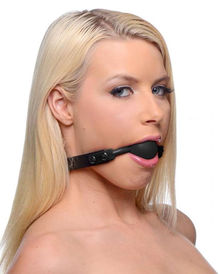 Master Series Premium Hush Locking Silicone Comfort Ball Gag