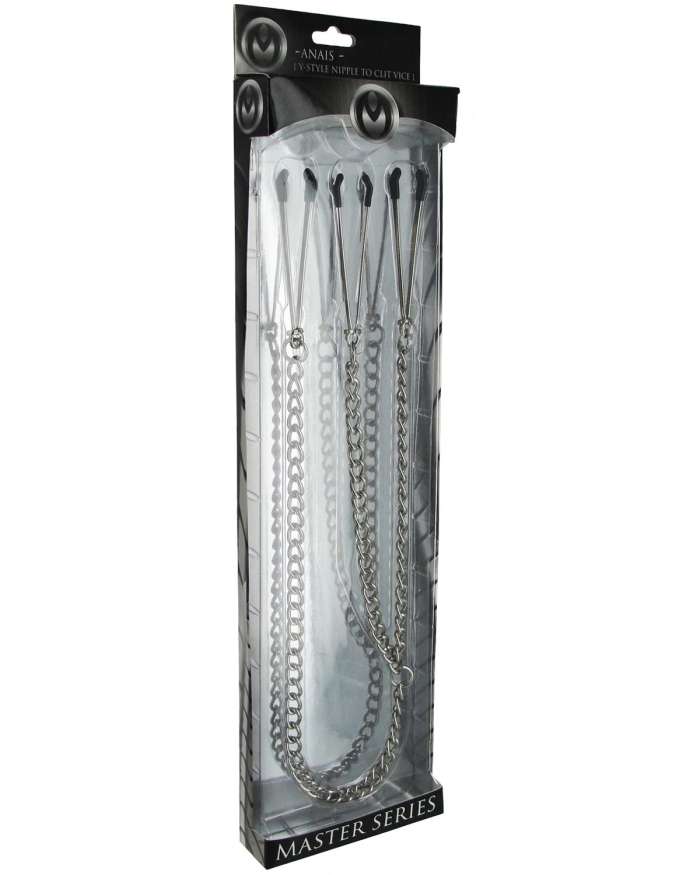 Master Series Nipple to Clit Tweezer Clamp Set