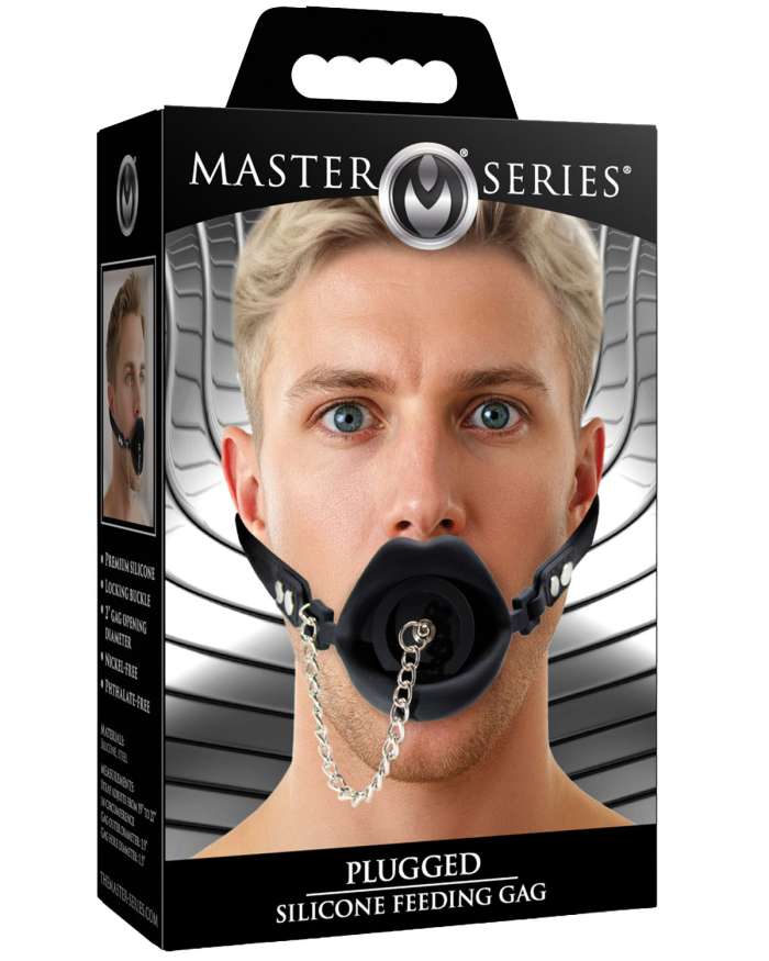 Master Series Plugged Silicone Feeding Gag