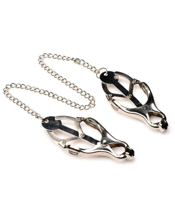 Master Series Primal Rubber Spiked Clover Nipple Clamps