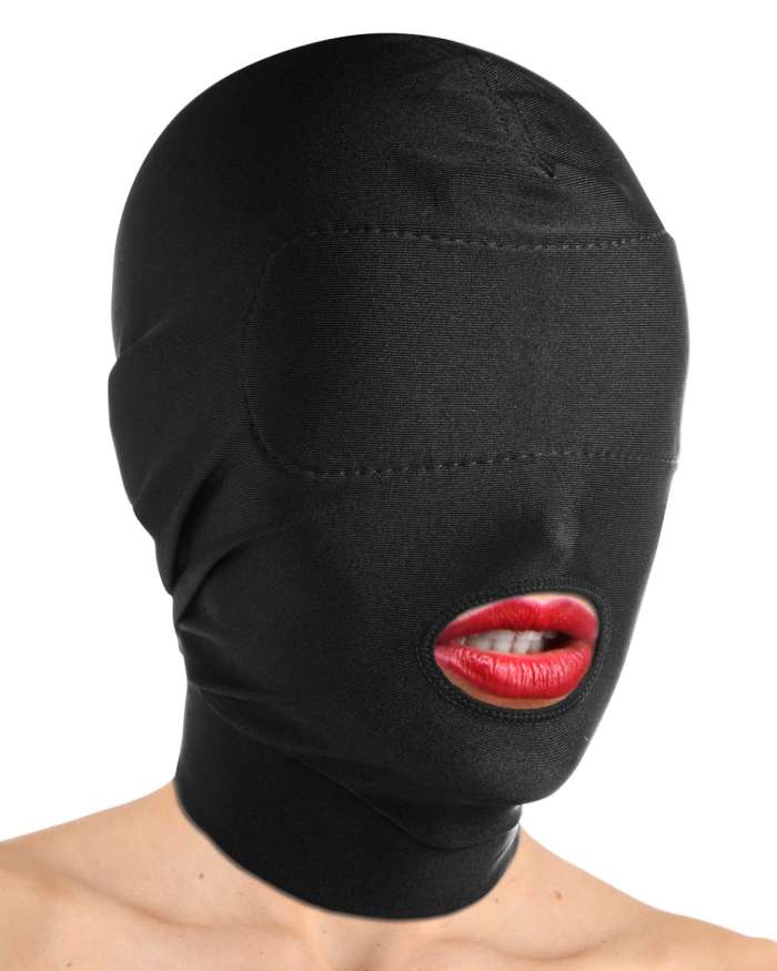Master Series Padded Eyes Open Mouth Spandex Hood