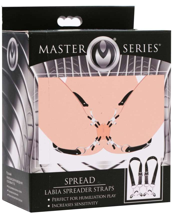 Master Series Spread Labia Spreader Straps with Clamps