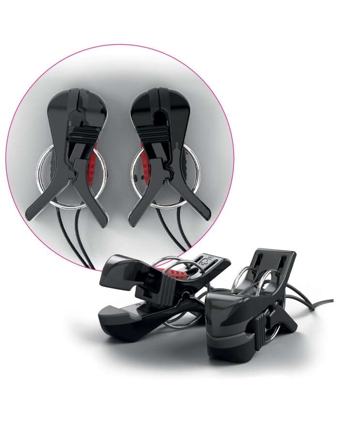 Mystim Barry Bite Bi-polar E-Stim Nipple Clamps