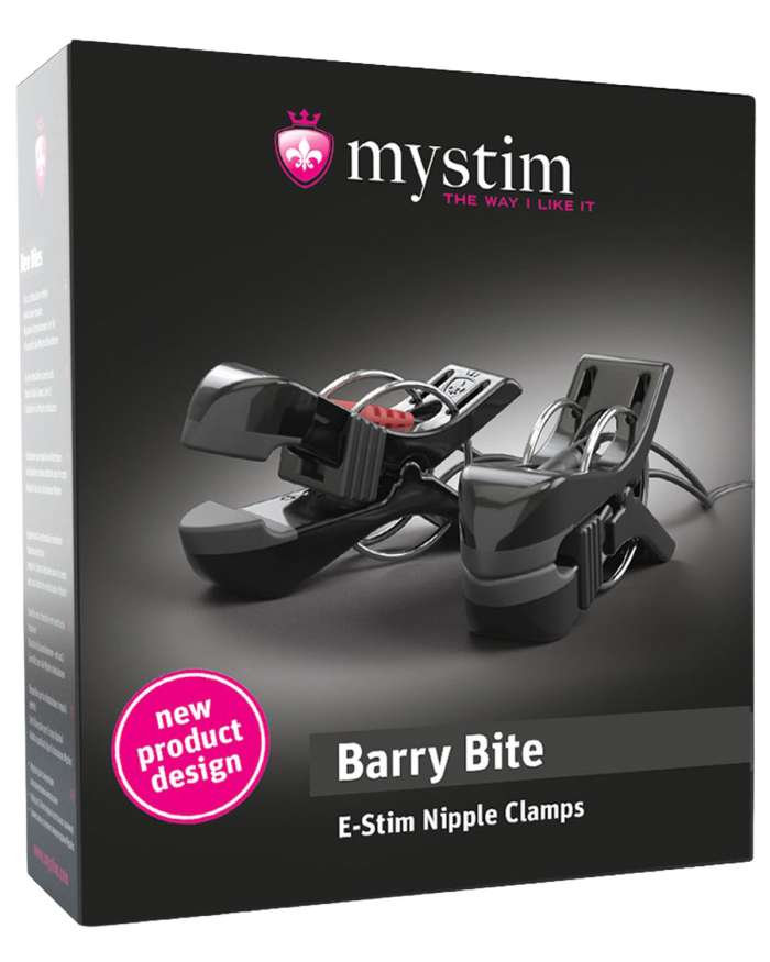 Mystim Barry Bite Bi-polar E-Stim Nipple Clamps