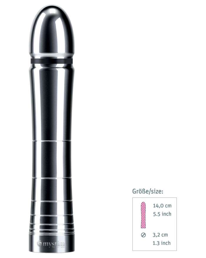 Mystim Glossy Glen E-Stim Aluminum Dildo