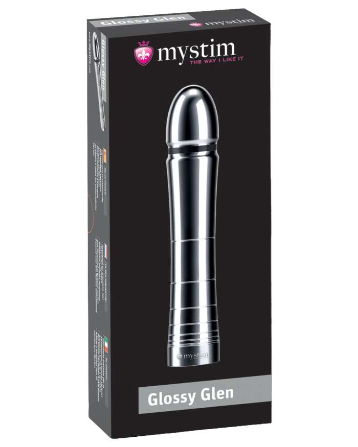Mystim Glossy Glen E-Stim Aluminum Dildo