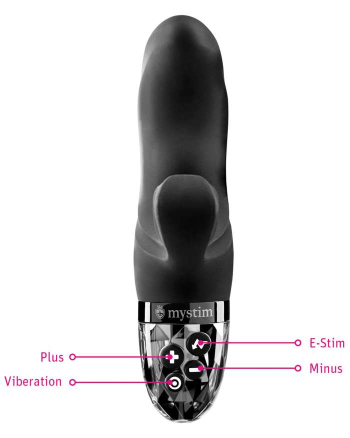 Mystim Hop Hop Bob Black Edition Rabbit E-Stim Vibrator