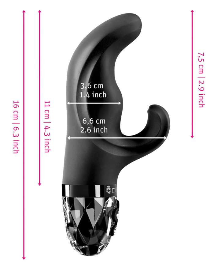 Mystim Hop Hop Bob Black Edition Rabbit E-Stim Vibrator