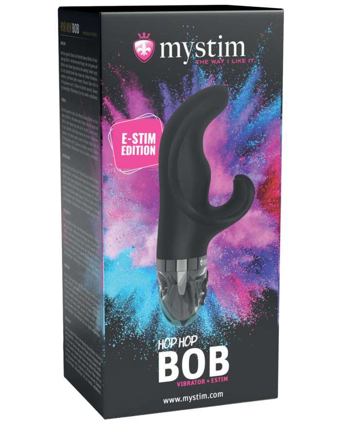 Mystim Hop Hop Bob Black Edition Rabbit E-Stim Vibrator