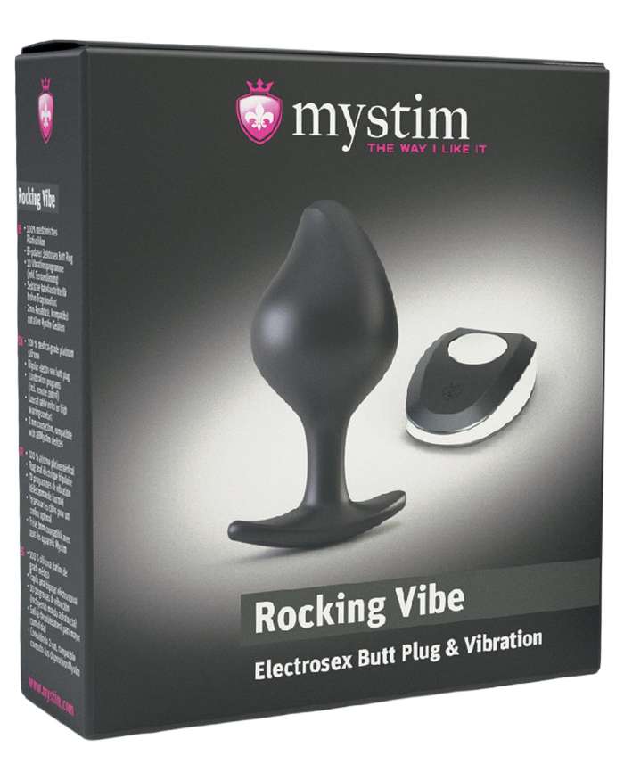 Mystim Rocking Vibe Silicone E-Stim Butt Plug