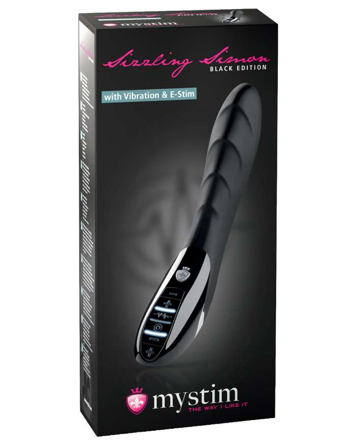 Mystim Sizzling Simon E-Stim Vibrator Black Edition