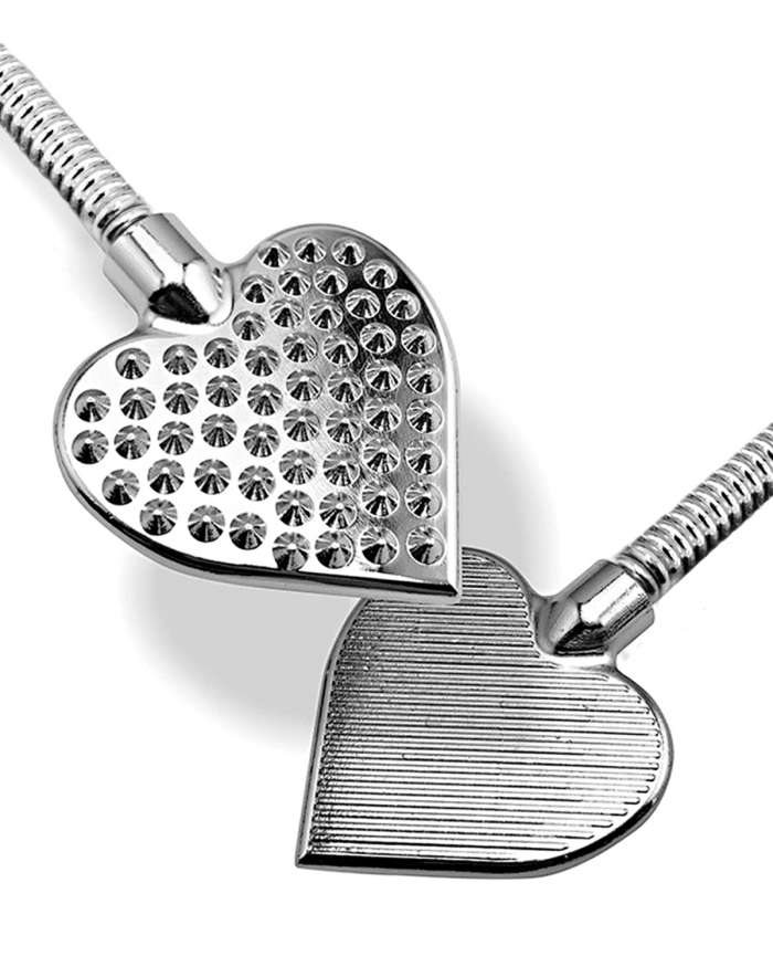 Nixie Flaming Heart Riding Crop