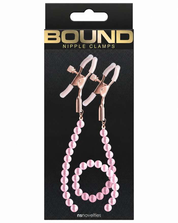 NS Novelties Bound DC1 Beaded Nipple Clamps