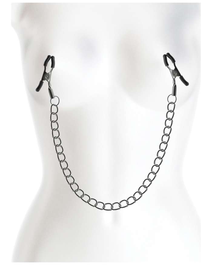 NS Novelties Bound DC2 Chained Nipple Clamps