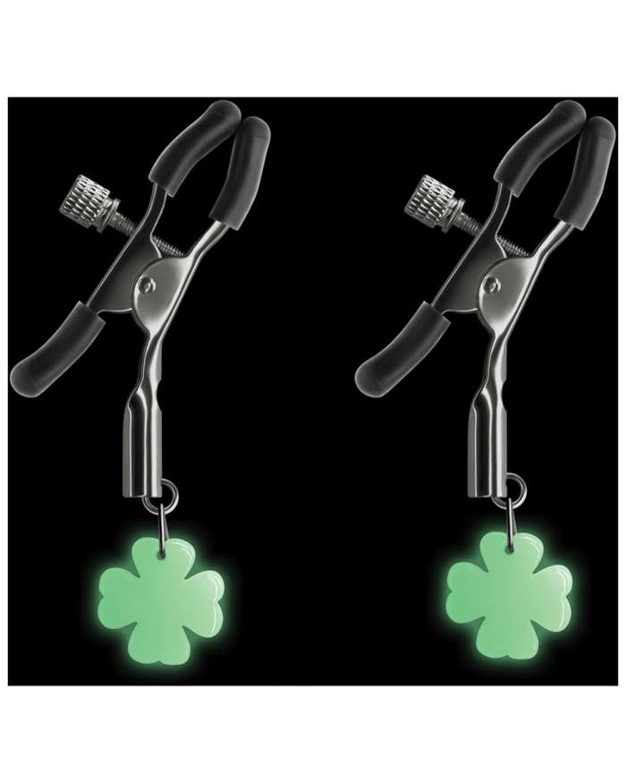 NS Novelties Bound G4 Adjustable Glow-in-the-Dark Nipple Clamps
