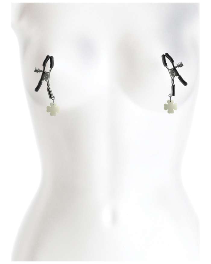 NS Novelties Bound G4 Adjustable Glow-in-the-Dark Nipple Clamps