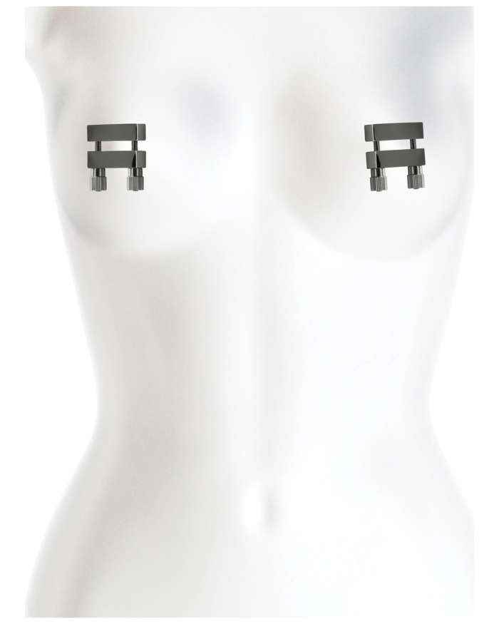 NS Novelties Bound V1 Adjustable Plate Nipple Clamps