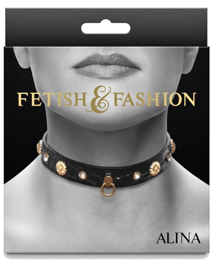 Fetish & Fashion Alina Golden Charmed Collar