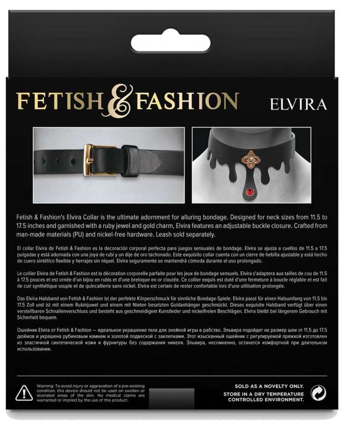 Fetish & Fashion Elvira Gothic Inspired Collar