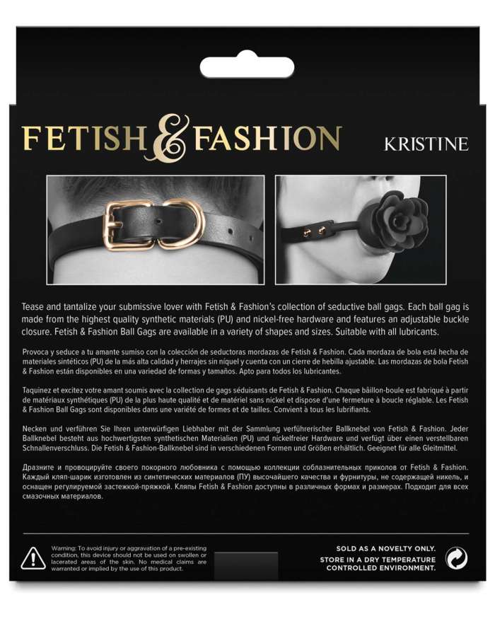 Fetish & Fashion Kristine Floral Ball Gag