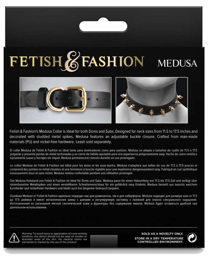 Fetish & Fashion Medusa Spiked Collar