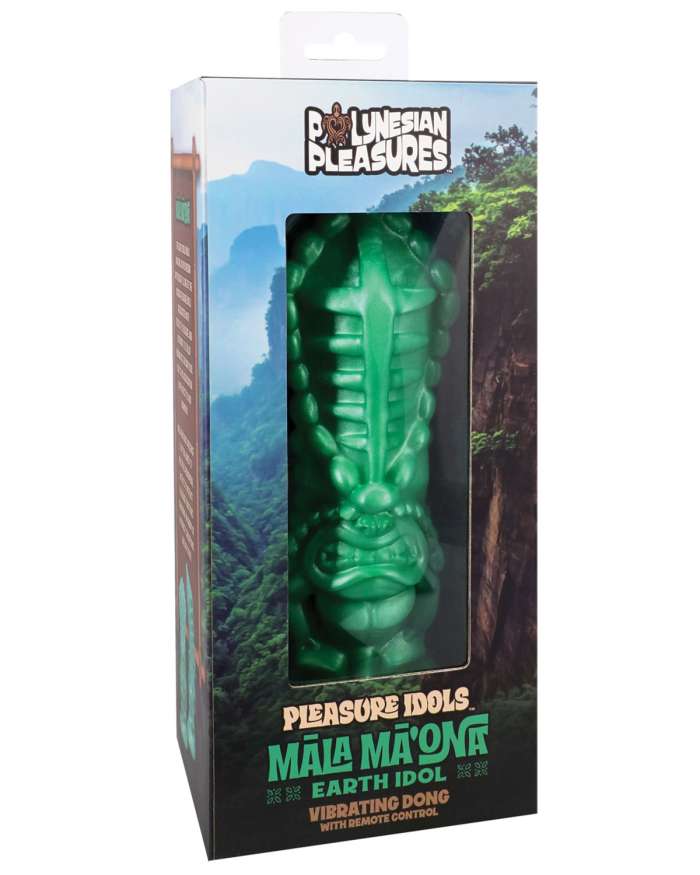 Polynesian Pleasures Mala Maona Earth Idol Vibrating Dong with Remote