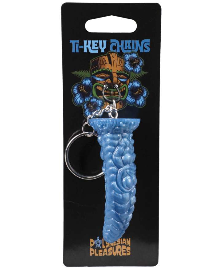 Polynesian Pleasures Ti Key Chains Wai Lealfa Water Idol