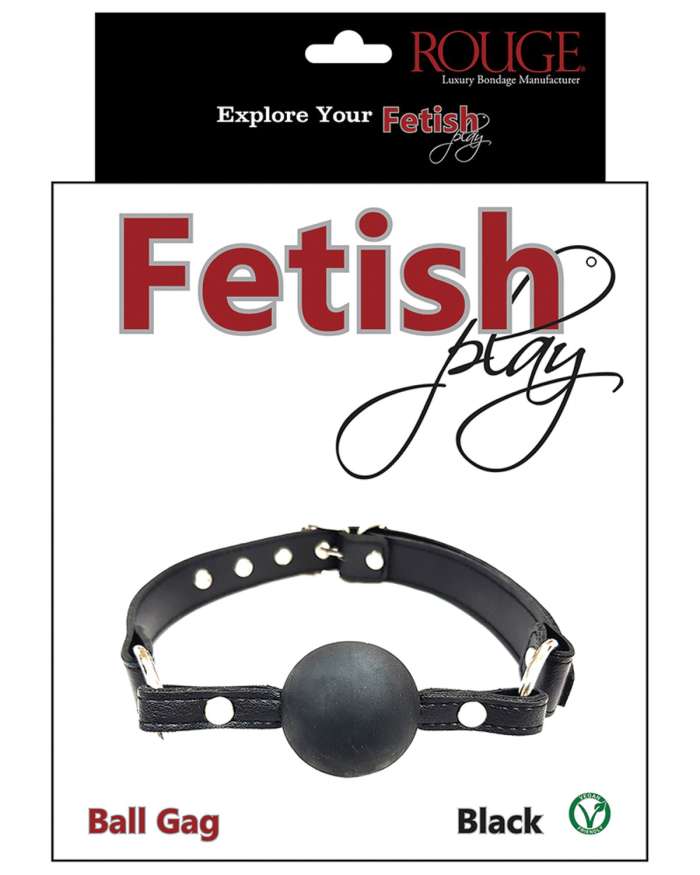 Rouge Fetish Play Vegan Leather Ball Gag
