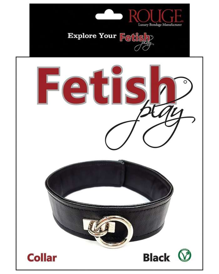 Rouge Fetish Play Vegan Leather Collar